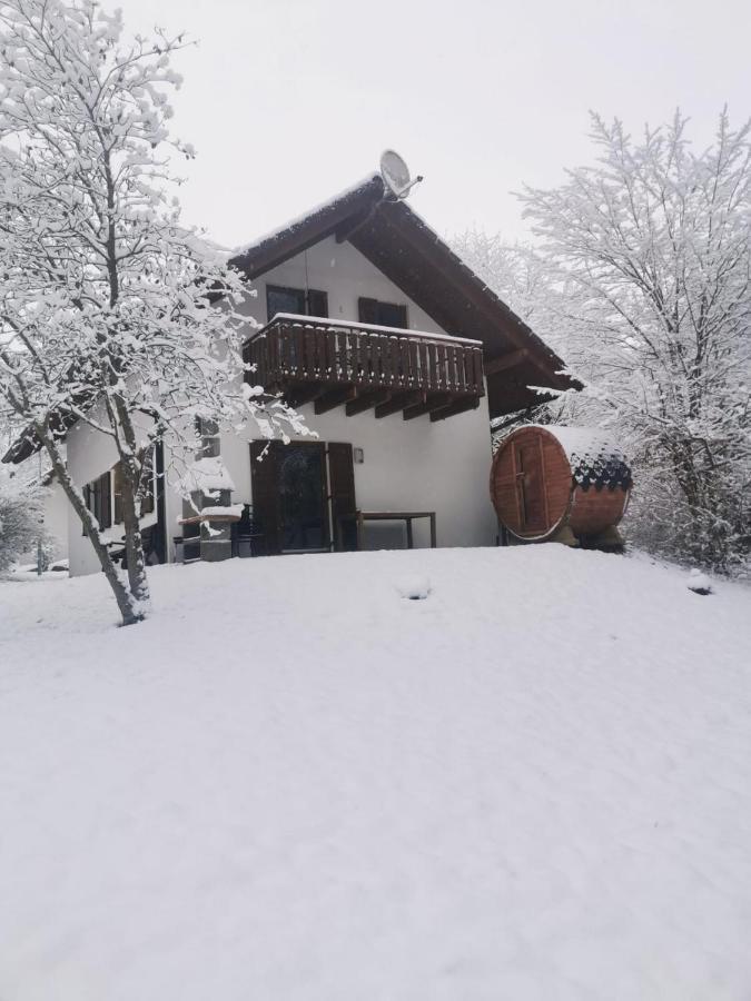 Seepark Kirchheim Ferienhaus Bei Zeta Mit Sauna 外观 照片